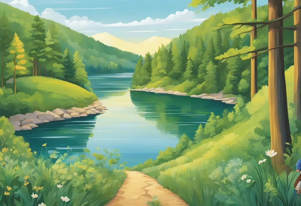Rolling hills, lush forests, and sparkling lakes fill the landscape of Ohio