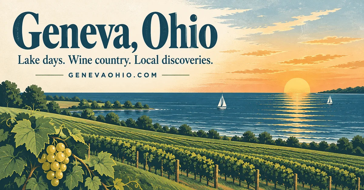 Illustrated Lake Erie and Ohio wine country